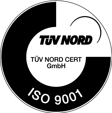 Logo ISO 9001 certification TÜV Nord pour Strong Adhésifs